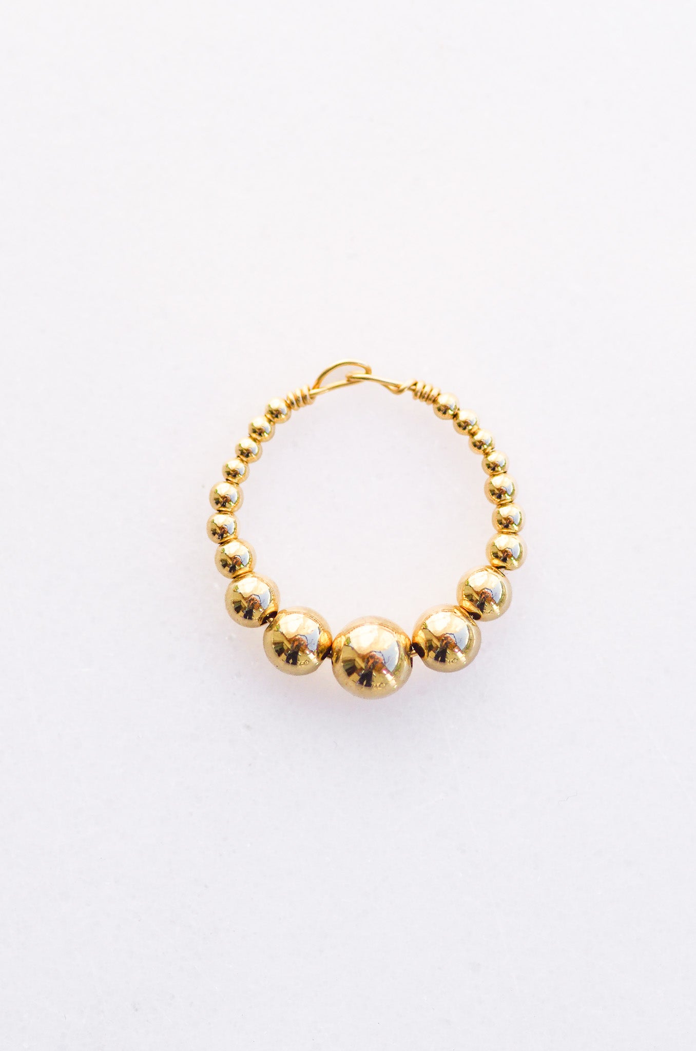 Goldperlen Ring, Dick