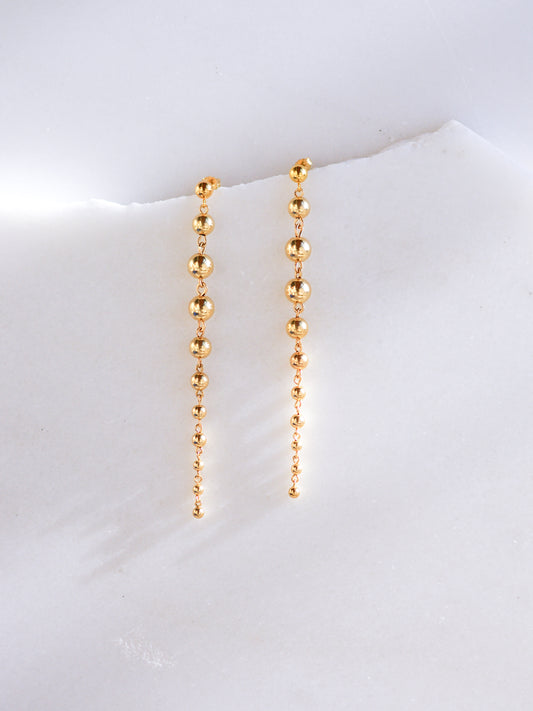 Long Ball Drop Earrings