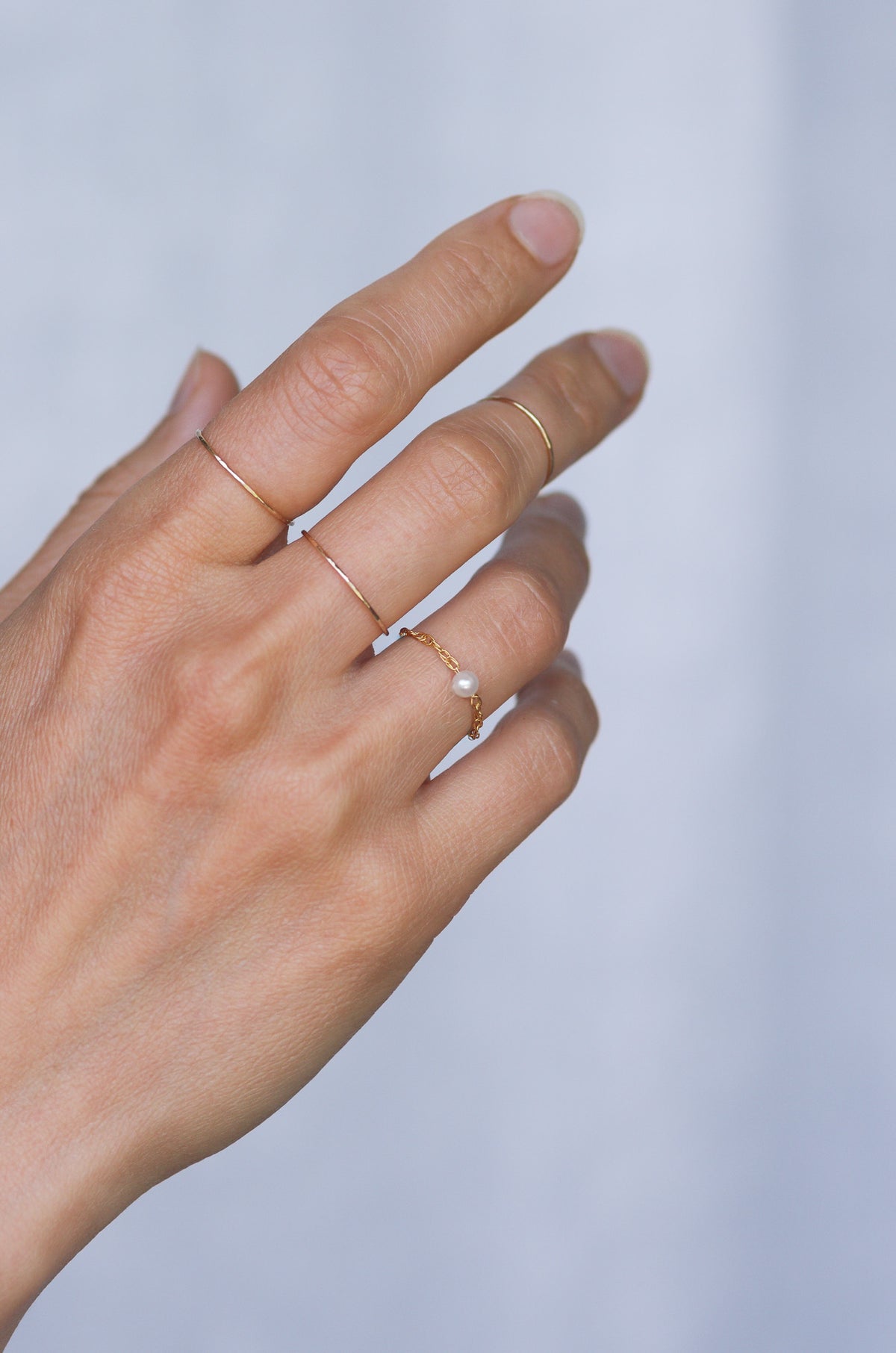 Pearl Chain Ring