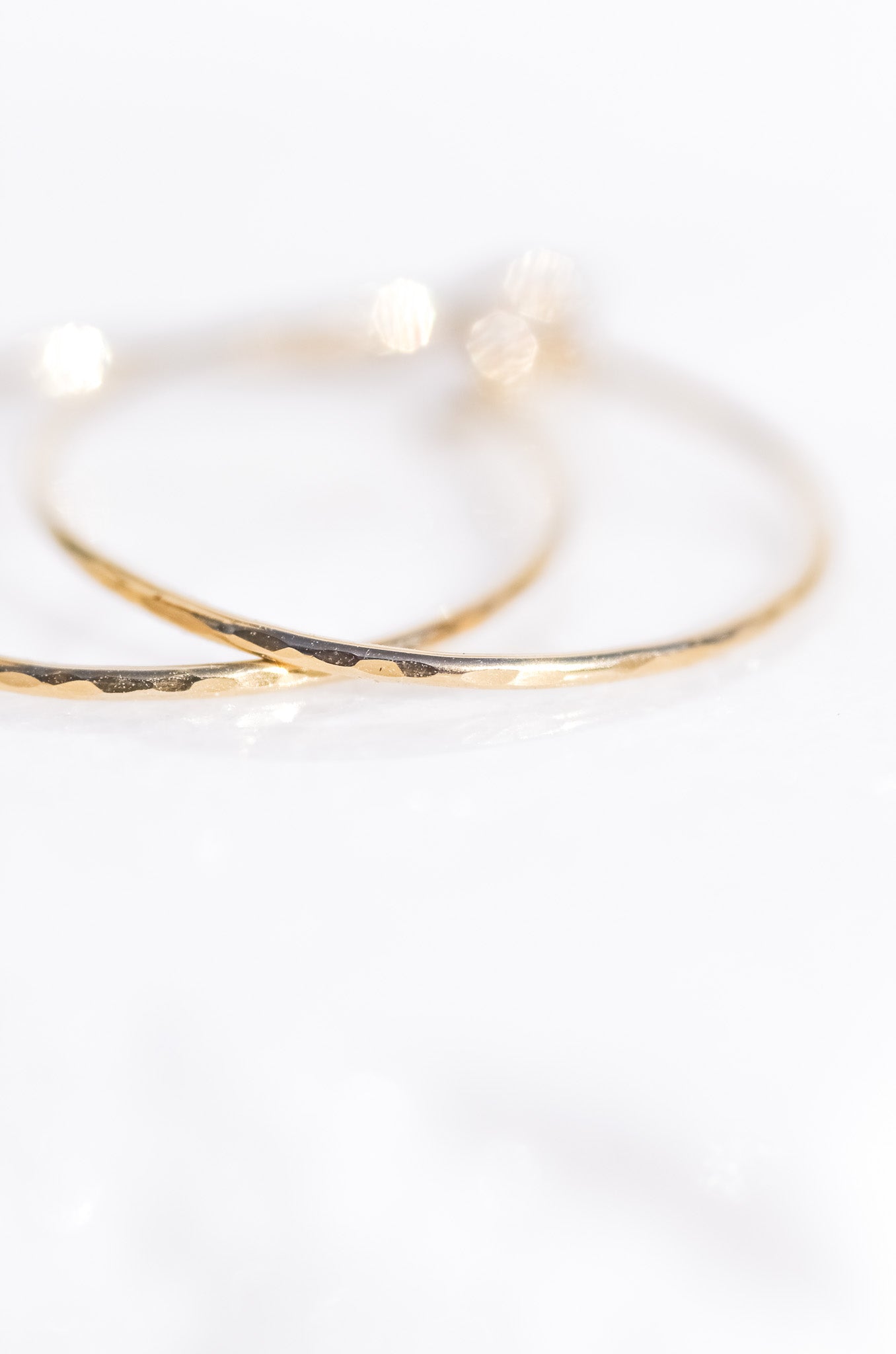 Hammered Hoop Earrings
