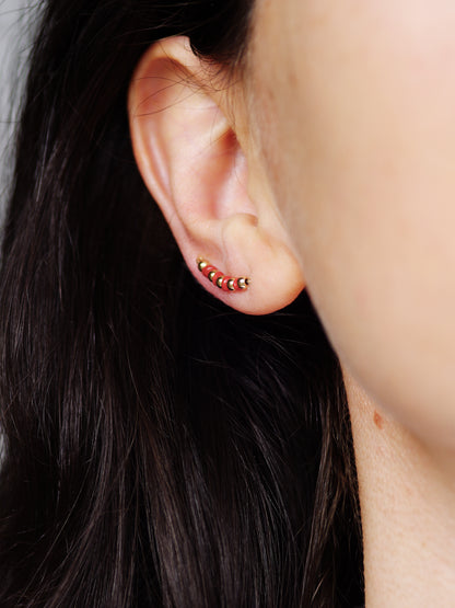 Coral Ear Climber Earrings