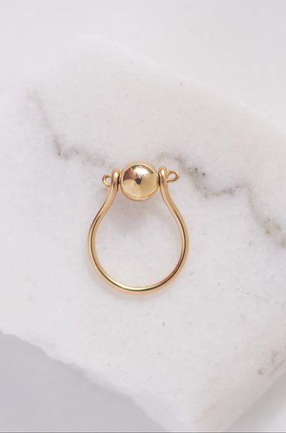 Gold Ball Ring