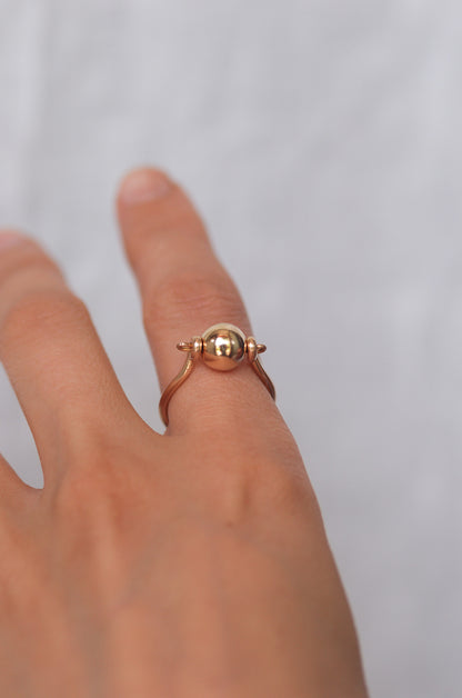 Gold Ball Ring