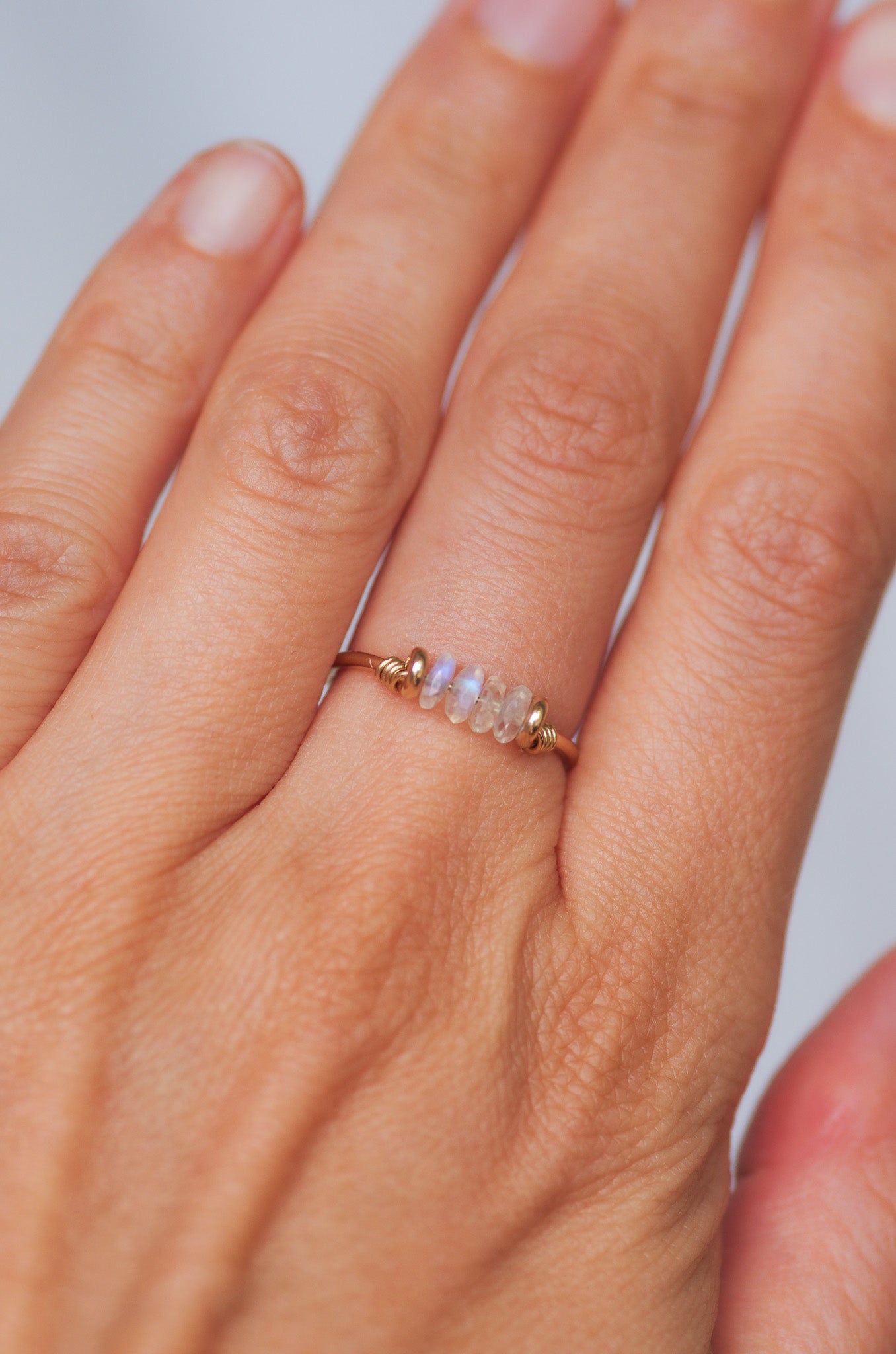 Moonstone Gold Ring