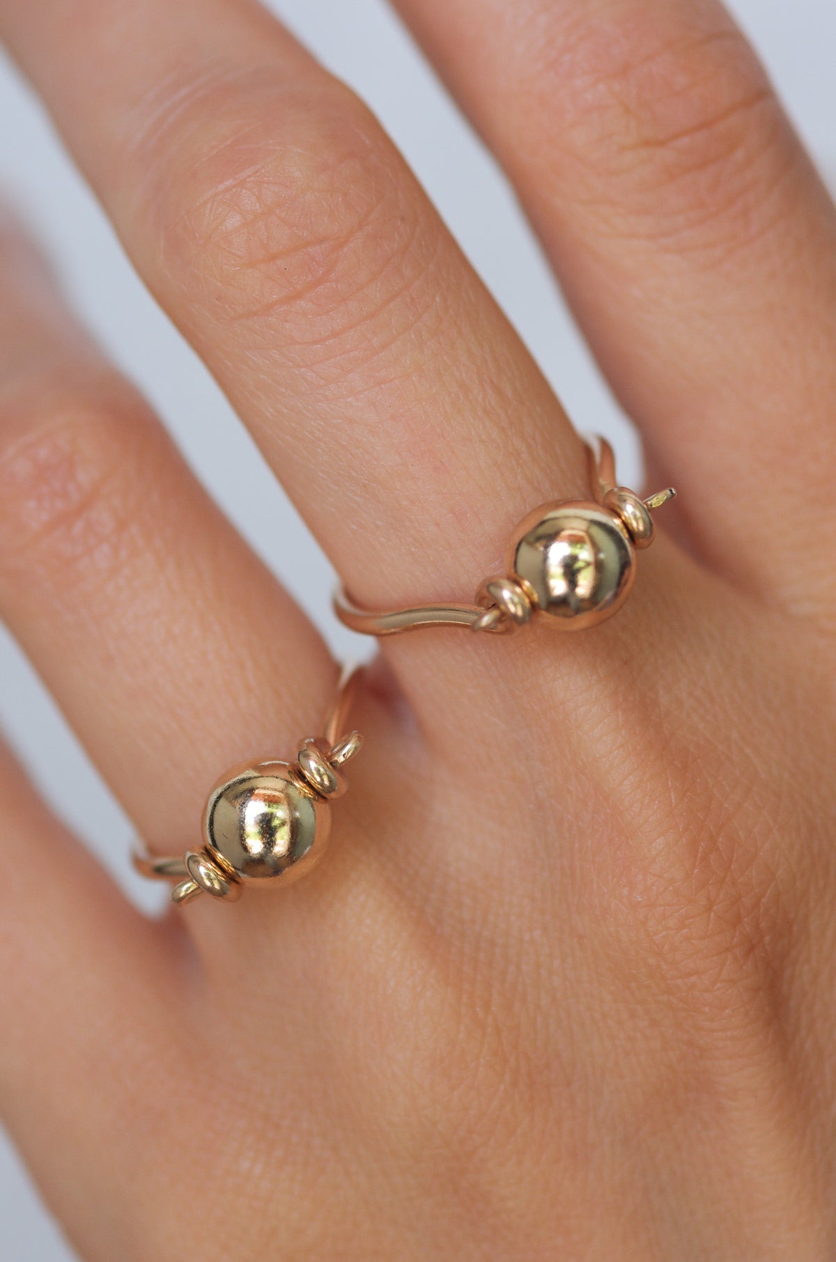 Gold Ball Ring