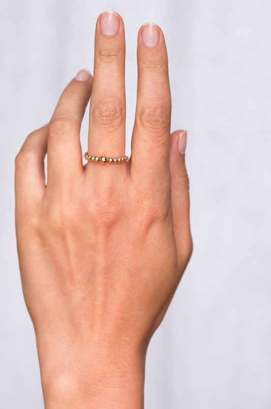 Goldperlenring