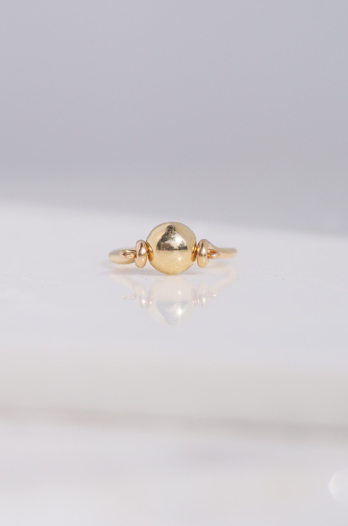 Gold Ball Ring