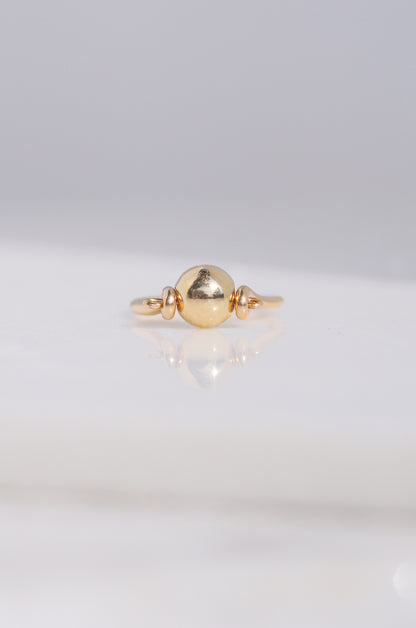 Gold Ball Ring