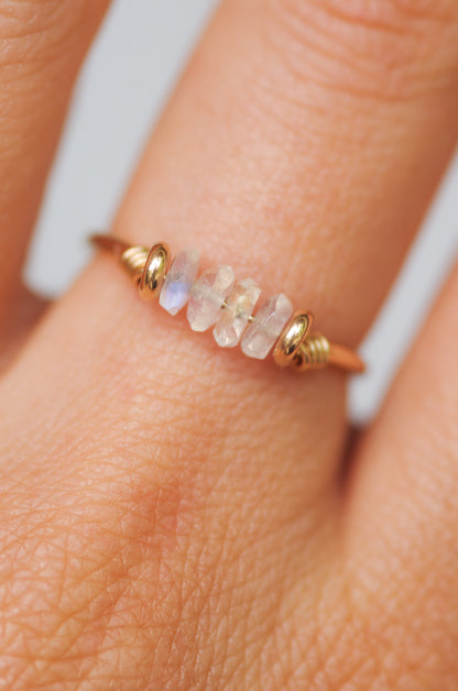 Moonstone Gold Ring
