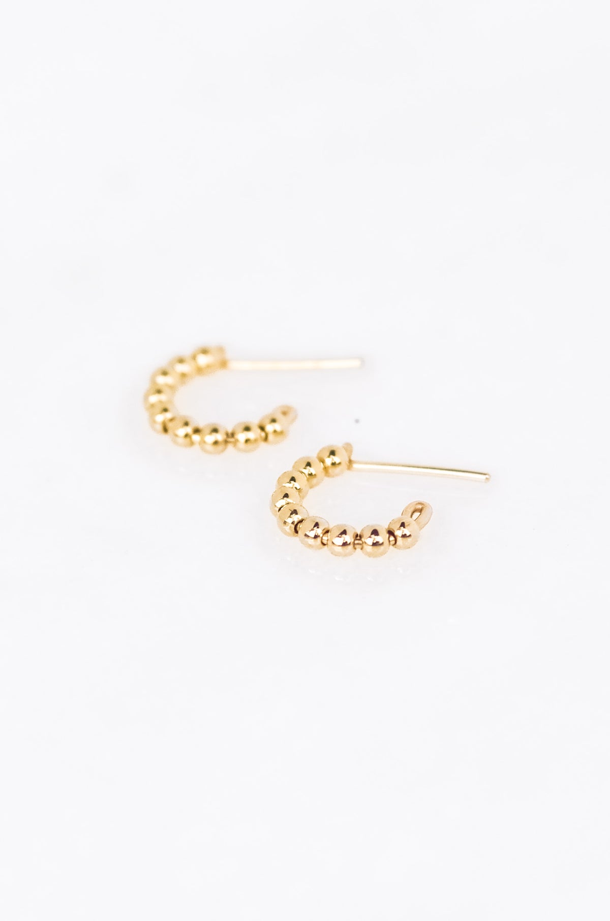 Mini Gold Beads Huggie Earrings