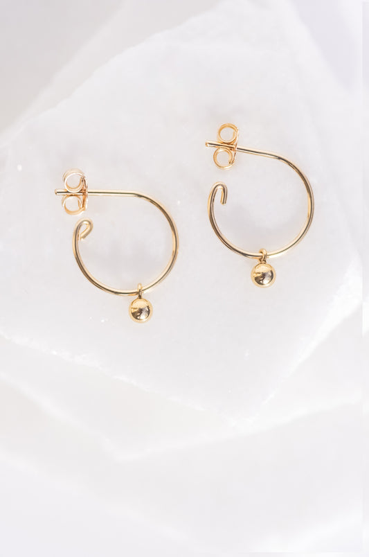 Thin Open Hoop Earrings