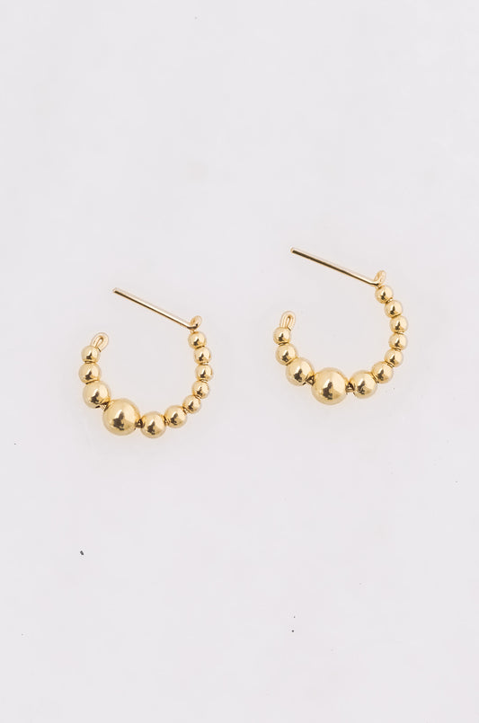 Beaded Huggie Earrings