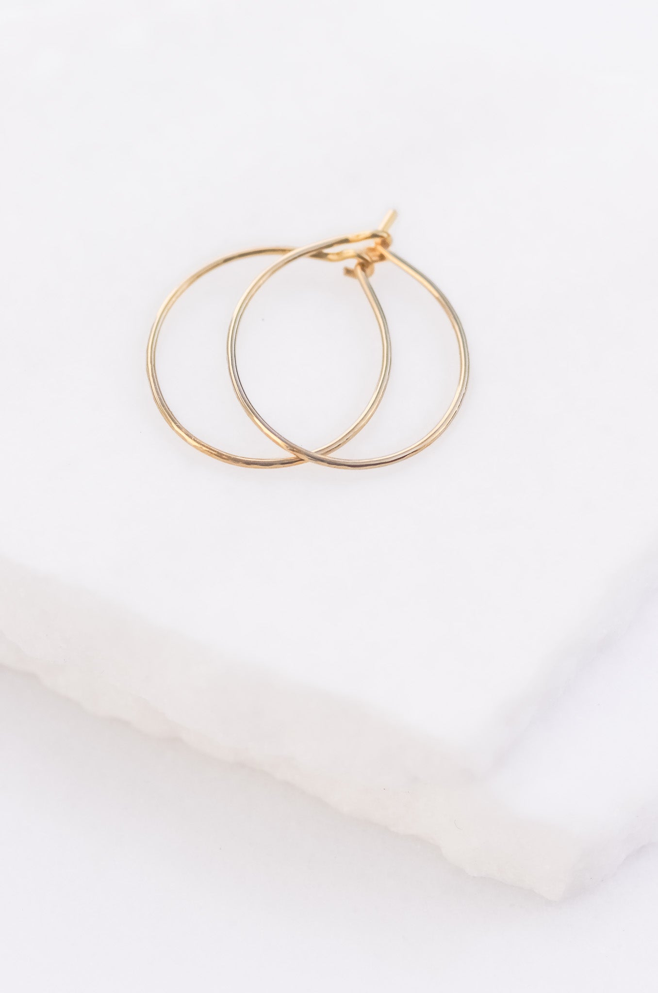 Hammered Hoop Earrings