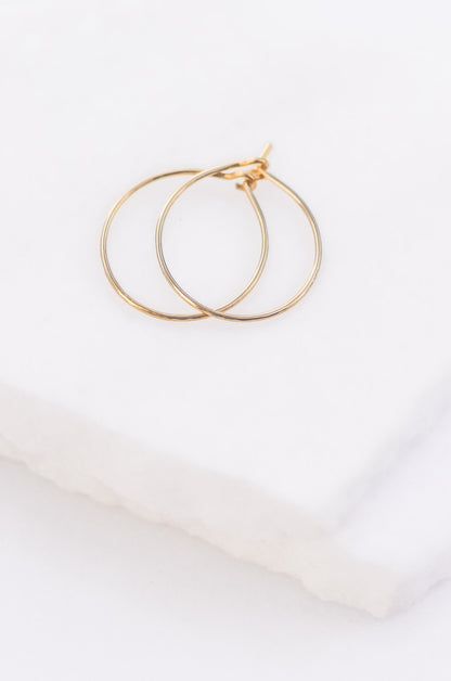 Hammered Hoop Earrings