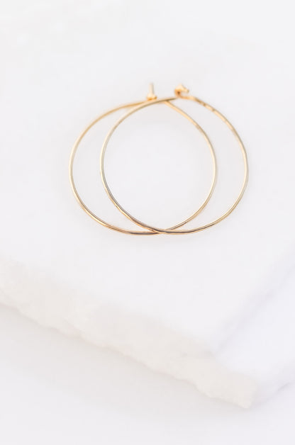 Hammered Hoop Earrings