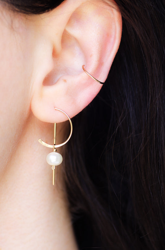 Modern Pearl Earrings