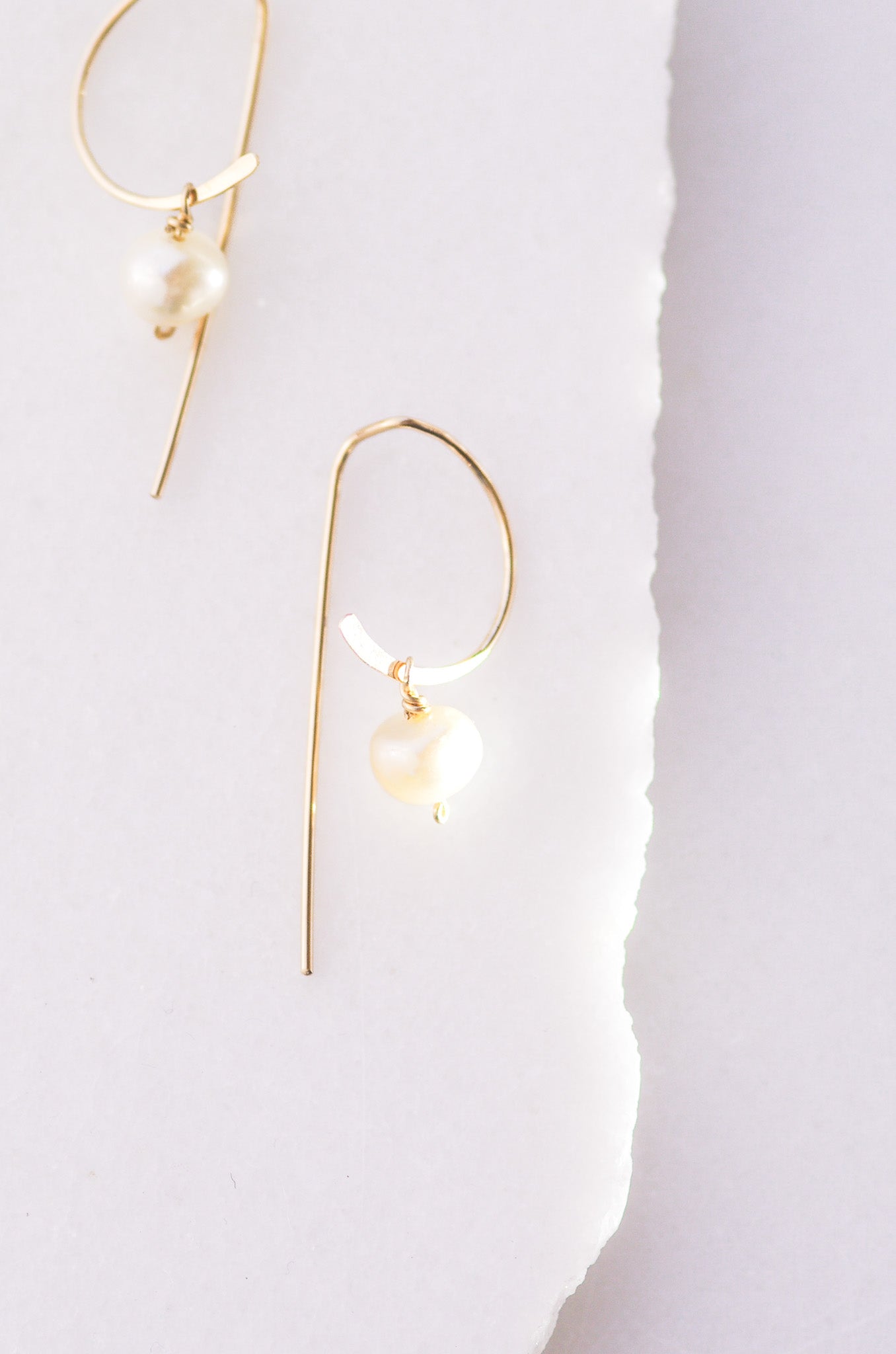 Modern Pearl Earrings
