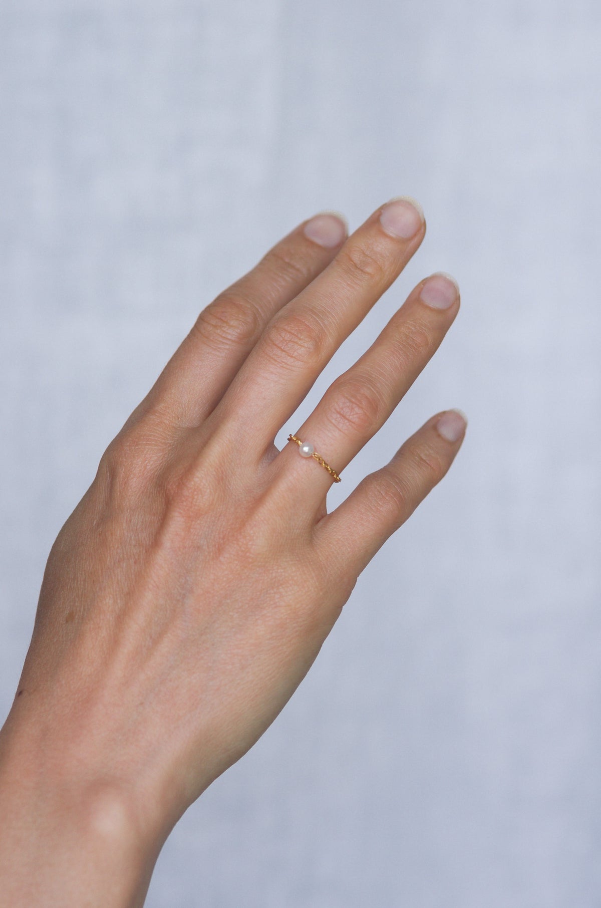 Pearl Chain Ring