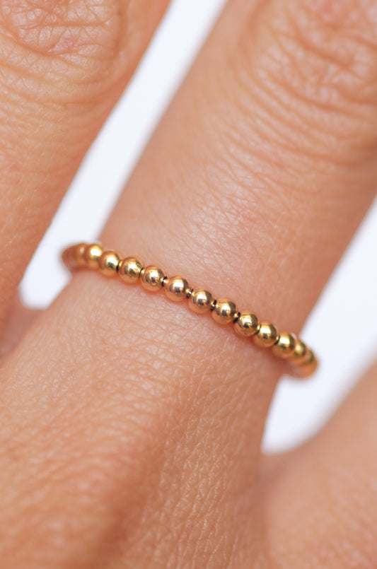Skinny Beaded Ring